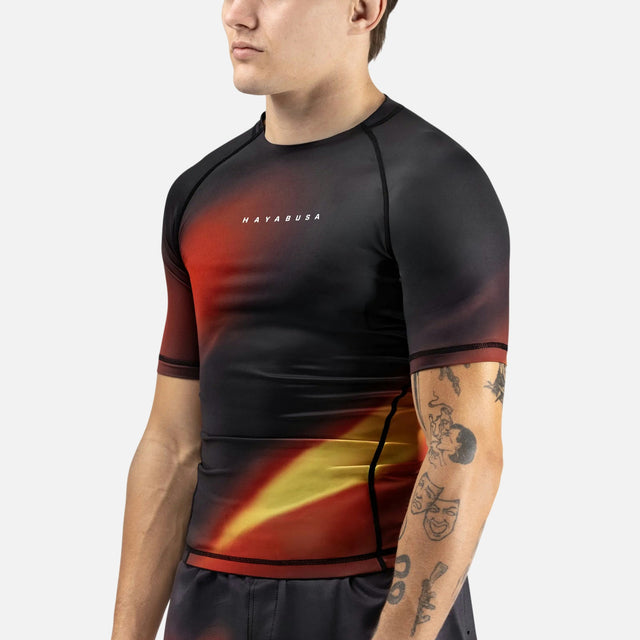 Rashguard Hayabusa Apex Nova Manga Corta – Naranja
