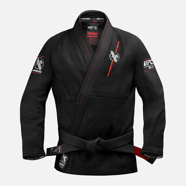 Kimono de BJJ Hayabusa x UFC – Jaqueta Lightweight – Preto