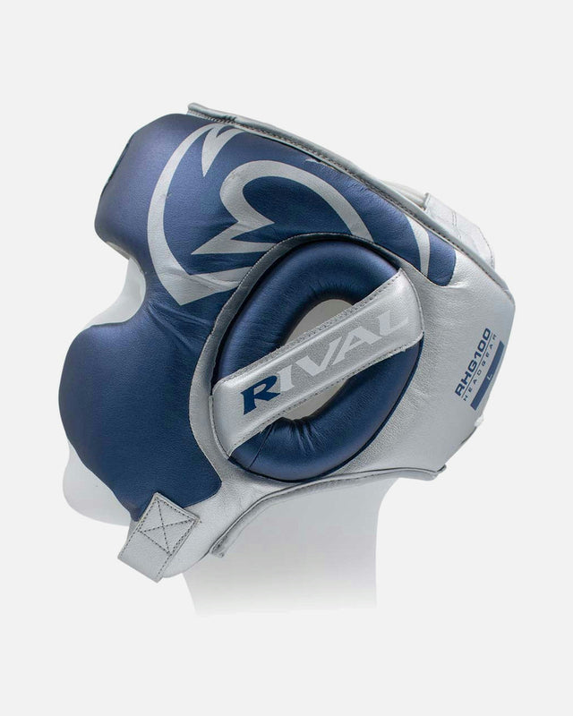 Kask bokserski Rival RHG100 Professional – Niebieski/Srebrny