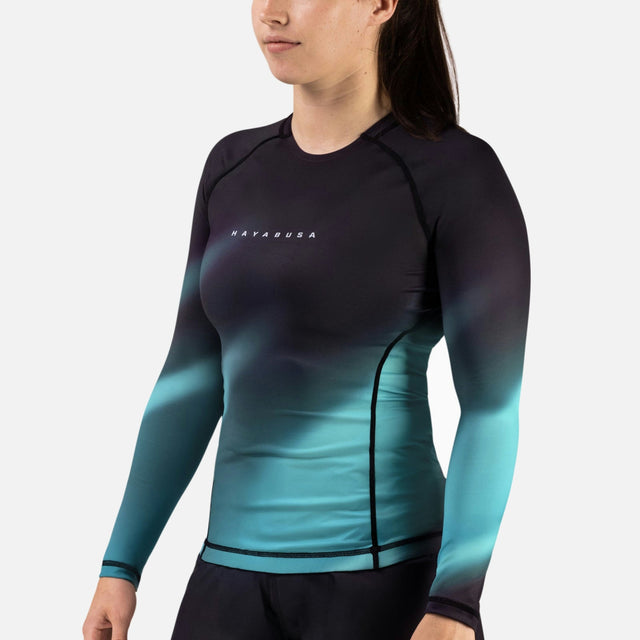 Rashguard Hayabusa Apex Nova Maniche Lunghe Donna – Turchese