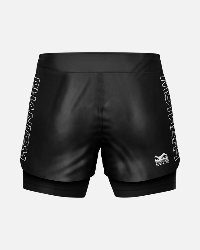 Phantom Athletics Compressie Shorts Fusion-R 2in1 Ranked - Zwart