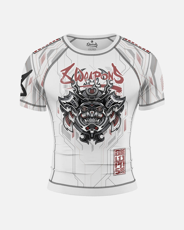 Rashguard 8 WEAPONS Samurai 2.0 – Blanc/Rouge