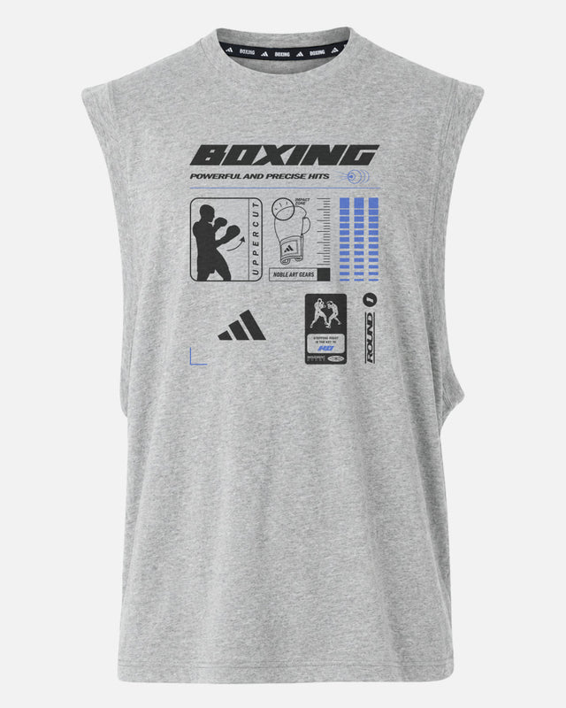T-shirt Adidas Boxing Graphic Line SL – Cinzento
