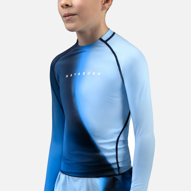 Hayabusa Rashguard Apex Nova Dlouhé rukávy Dětské - Modré