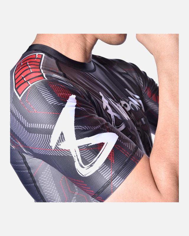 8 WEAPONS Rashguard Samurai 2.0 – Negro/Rojo