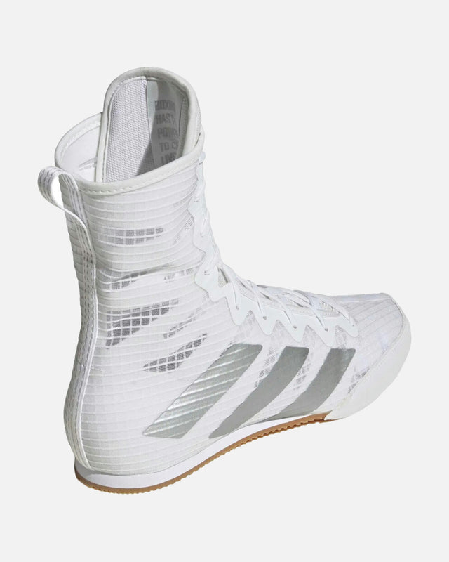 Botas de boxeo Adidas Box Hog 4 – Blanco/Plata