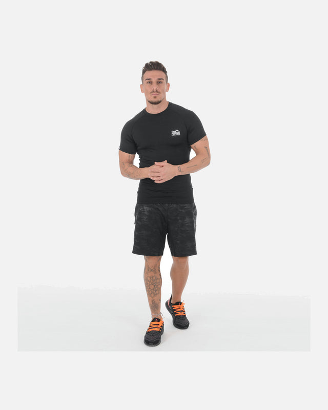 Rashguard Phantom Athletics Tactic – Černý, krátké rukávy