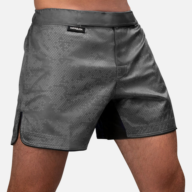 Hayabusa MMA-shorts Hex Mid-Thigh - Grå