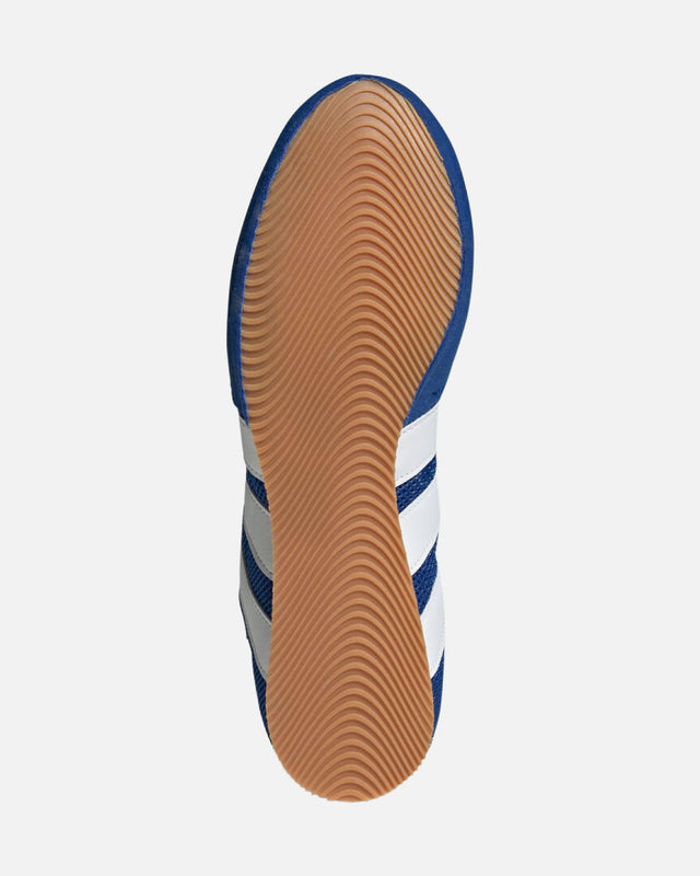 Botas de boxeo Adidas Box Hog Classic - Azul/Blanco