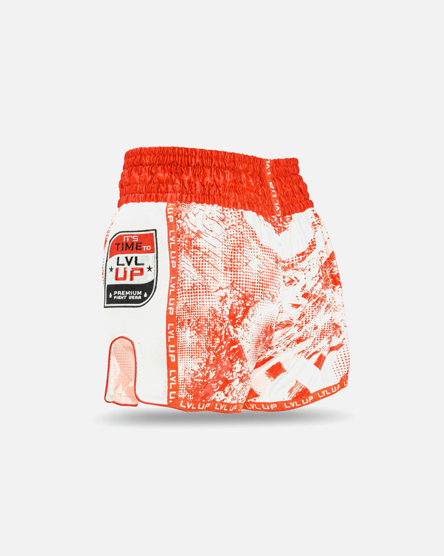 Pantaloncini Muay Thai LVL UP Stadium – Rosso