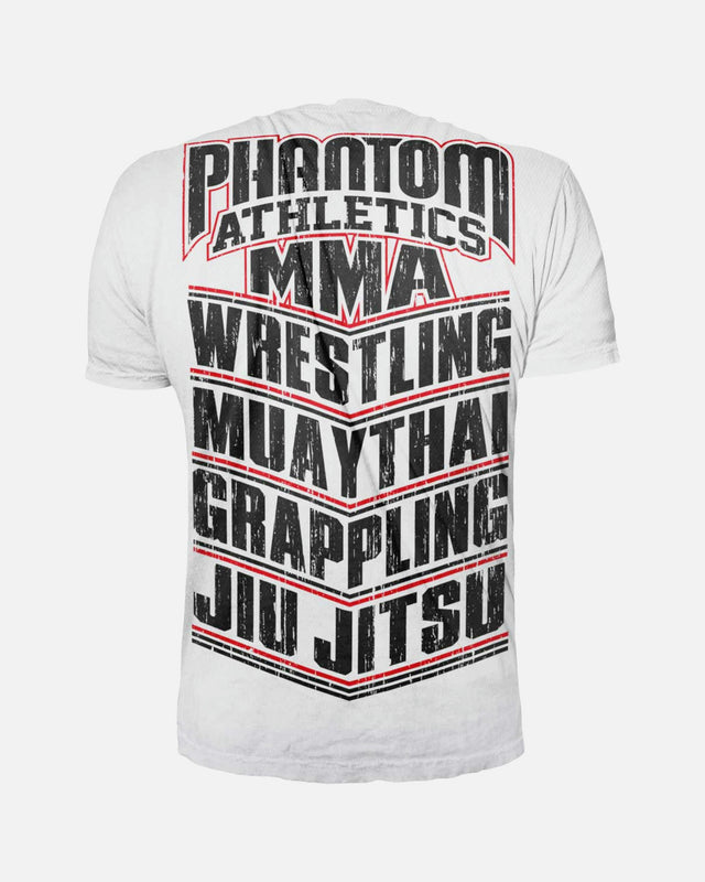 T-Shirt Phantom Athletics EVO MMA Sports – Blanc