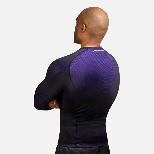 Hayabusa Rashguard Fusion Lange ærmer - Sort/Lilla