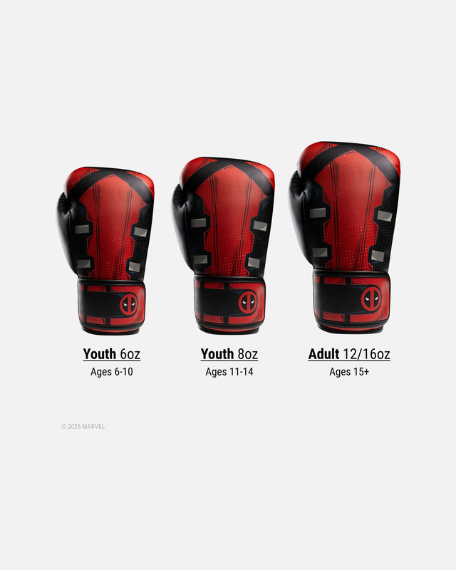 Hayabusa x Marvel Boksehandsker Deadpool - Rød/Sort