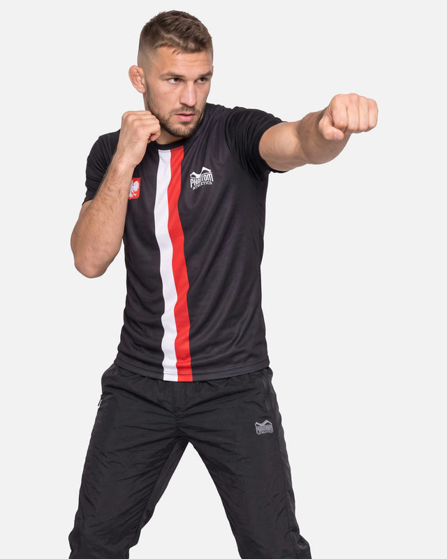 Phantom Athletics Trainingsshirt EVO+ Team Poland - Zwart/Rood/Wit