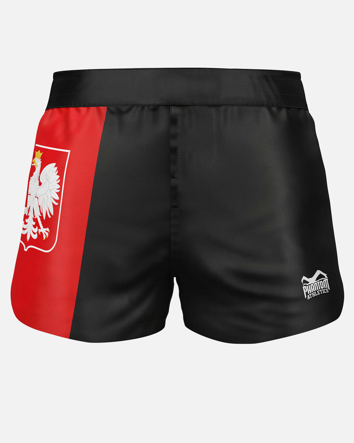 Phantom Athletics MMA-shorts FUSION-R Team Poland – Sort/Rød/Hvid