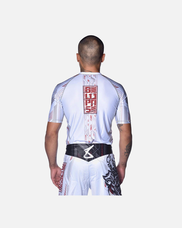 Rashguard 8 WEAPONS Samurai 2.0 – Blanc/Rouge