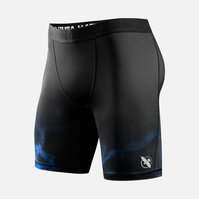 Hayabusa x UFC BJJ Kompressionsshorts – Sort/Blå