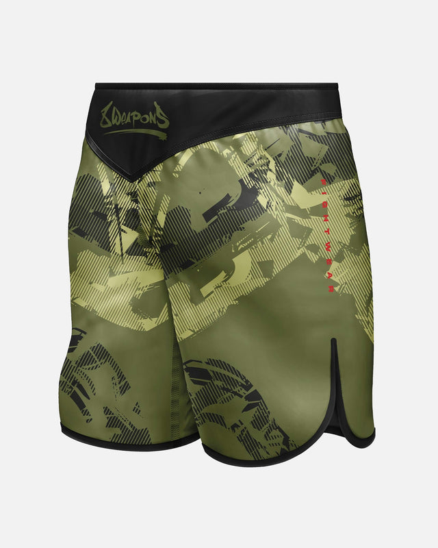8 WEAPONS MMA-shorts Hit 2.0 - Oliven/Sort
