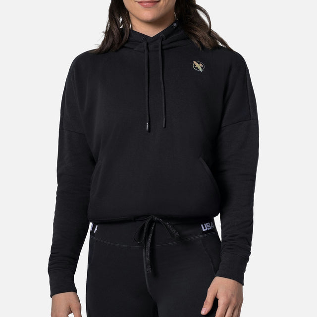 Hayabusa Hoodie Cozy Fleece til kvinder - Sort