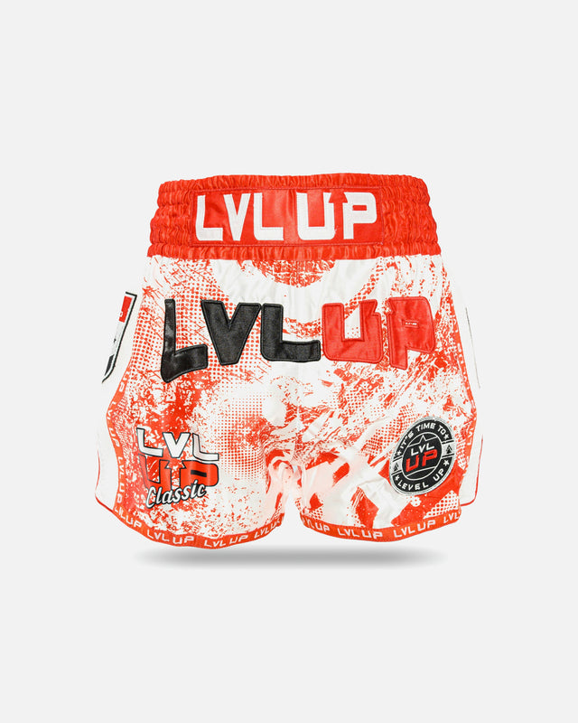 Pantaloncini Muay Thai LVL UP Stadium – Rosso