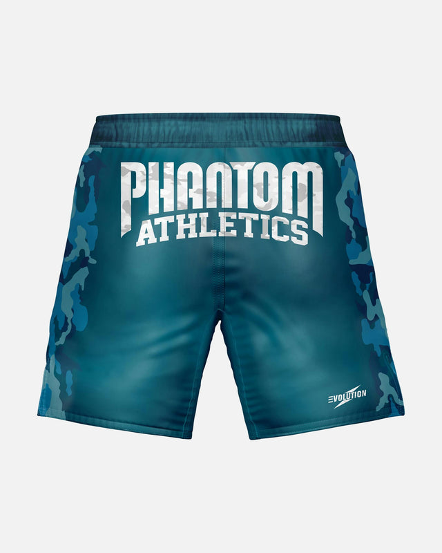 Phantom Athletics MMA-shorts EVO Warfare – Marinblå kamouflage