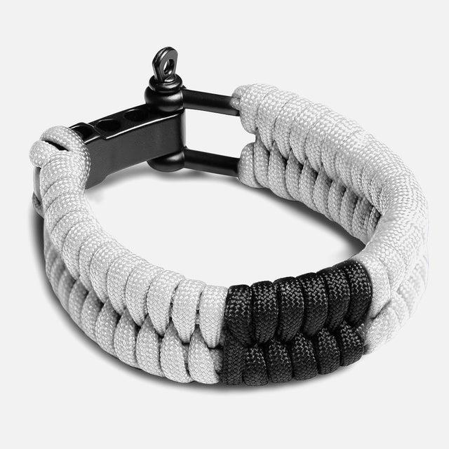 Hayabusa Paracord Jiu Jitsu Armband - Hvid