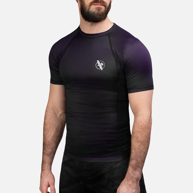 Rashguard Hayabusa Fusion Maniche Corte – Nero/Viola