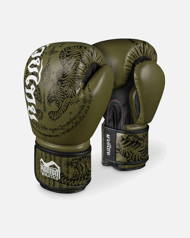 Boxerské rukavice Phantom Athletics Muay Thai – Khaki