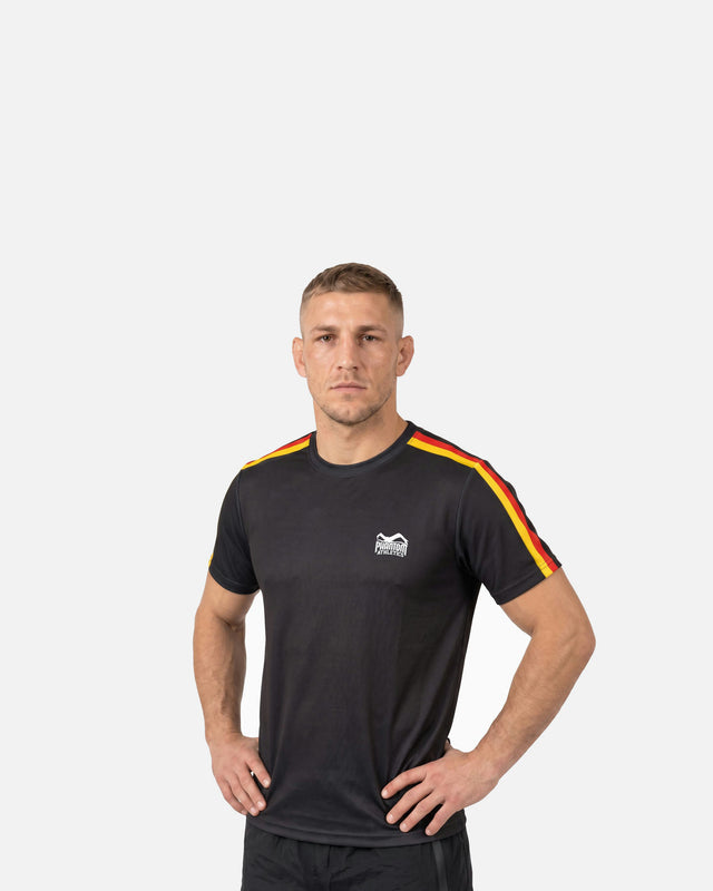Tricou Phantom Athletics EVO+ Germany AS – Negru/Roșu/Auriu