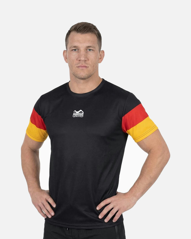 Phantom Athletics Træningsshirt EVO+ Team Germany – Sort/Rød/Guld