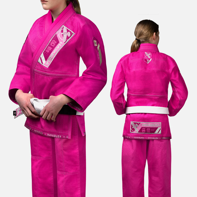 Kimono BJJ Hayabusa Ascend Copii – Roz