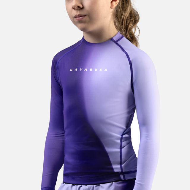 Hayabusa Rashguard Apex Nova Lange Ärmel Kinder – Lila