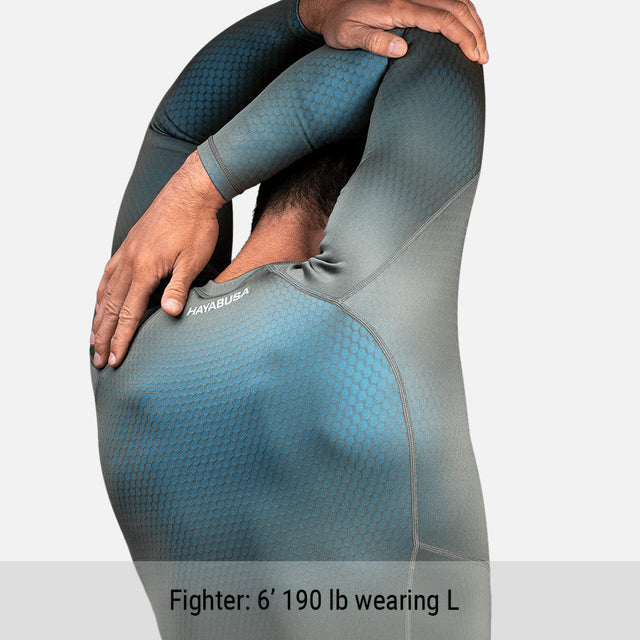 Hayabusa Rashguard Fusion Dlouhé rukávy - Šedá/Aqua