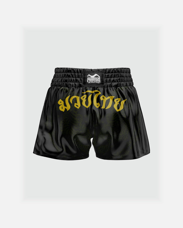 Phantom Athletics Muay Thai Shorts Sak Yant - Zwart/Goud
