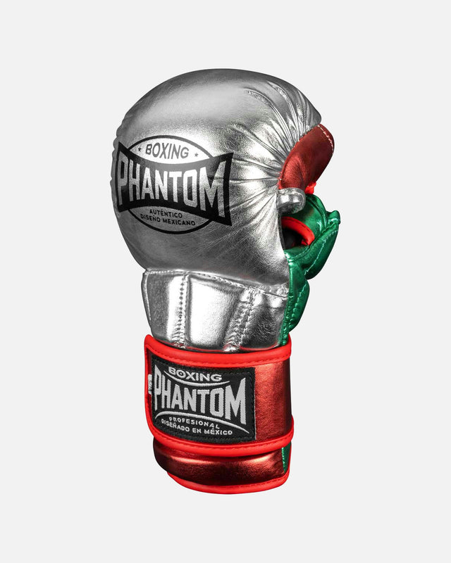 Phantom Athletics MMA-handskar Mexico – Silver/Grön/Röd