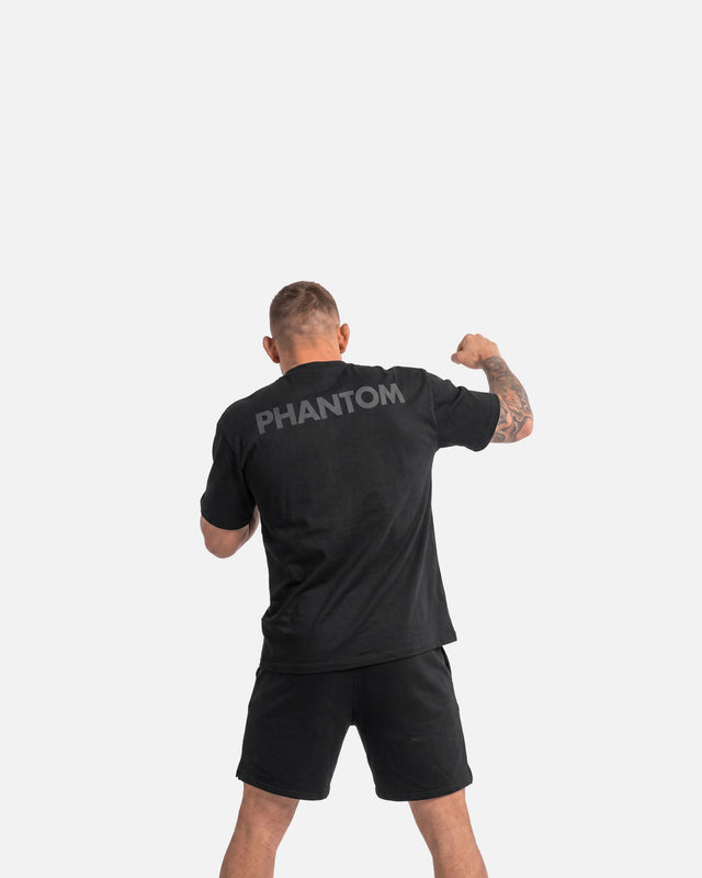 Phantom Athletics Triko Oversize Blacked – Černé