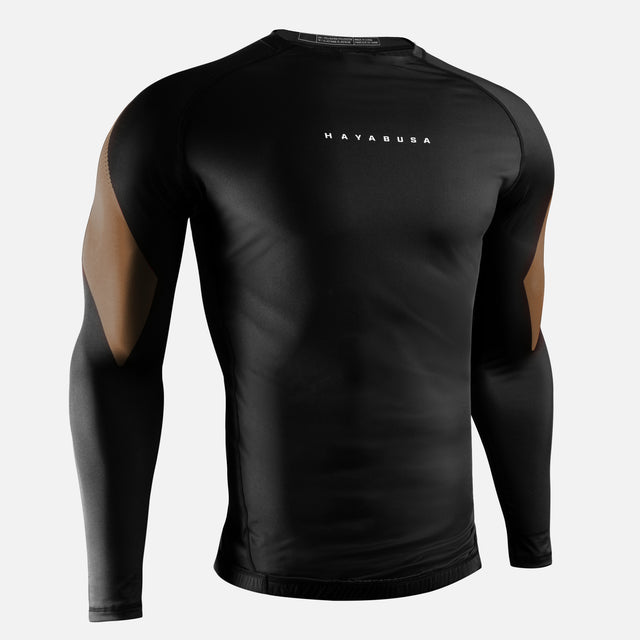 Rashguard Hayabusa Pro Ranked Maniche Lunghe - Marrone