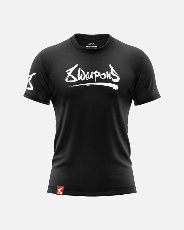 Tricou 8 WEAPONS Unlimited 2.0 – Negru/Alb