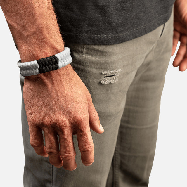 Hayabusa Paracord Jiu Jitsu Armband - Hvid