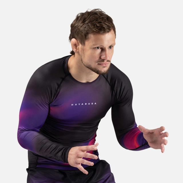 Rashguard Hayabusa Apex Nova cu mâneci lungi – Violet ultraviolet