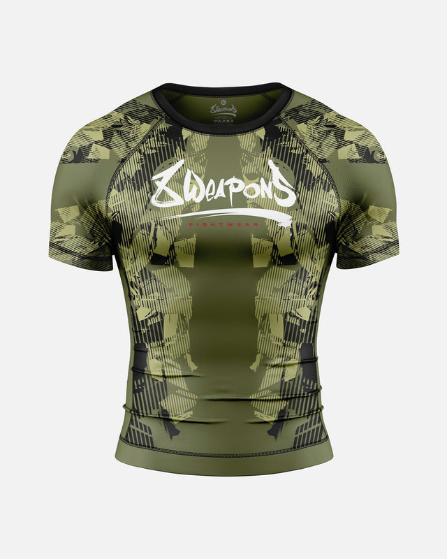 Rashguard 8 WEAPONS Hit 2.0 – Olive/Noir