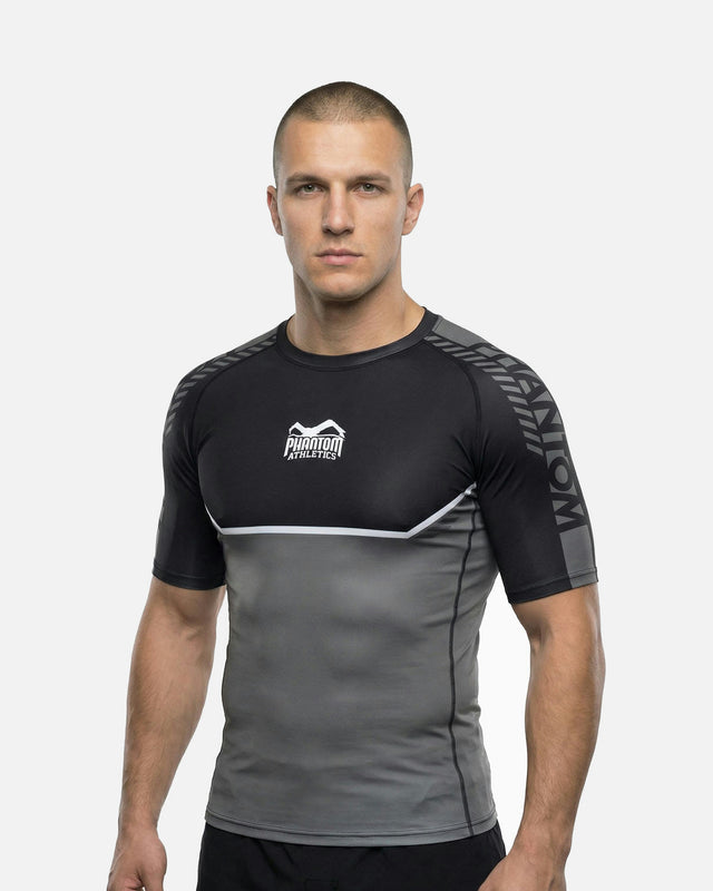 Phantom Athletics Rashguard EVO Apex Short Sleeve – Grey