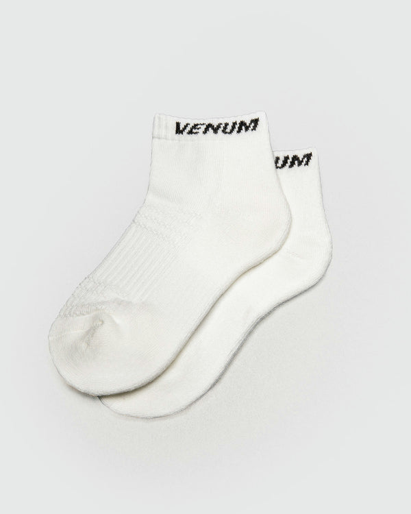 Venum Essential Skarpety na kostkę - Białe - Zestaw 3 par