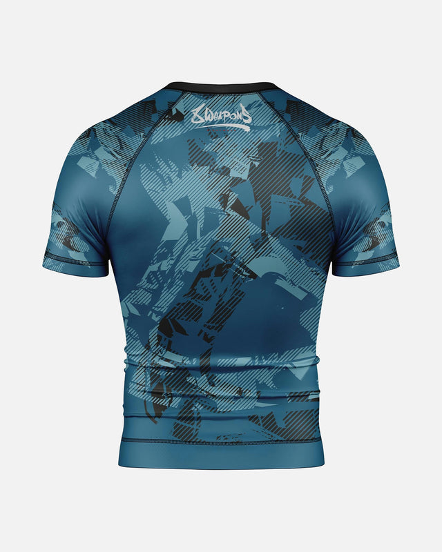 8 WEAPONS Rashguard Hit 2.0 – Mørkeblå/Sort