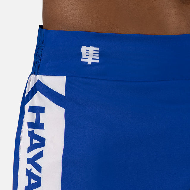 Shorts de Muay Thai Hayabusa Icon – Bleu/Blanc