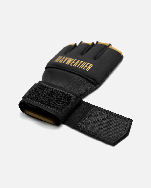 Hayabusa x Mayweather Innerhandskar Deluxe Quick Wraps - Svart/Guld