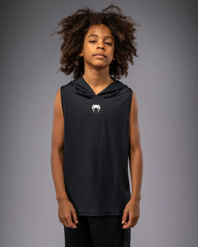 Venum Elite Sleeveless Hoodie Kids – Black