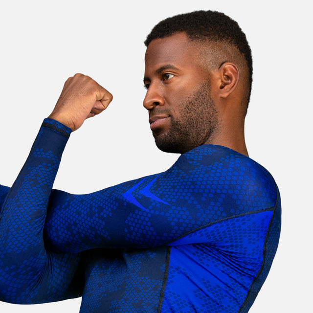 Hayabusa Rashguard Ranked Dlouhé rukávy – Modrý