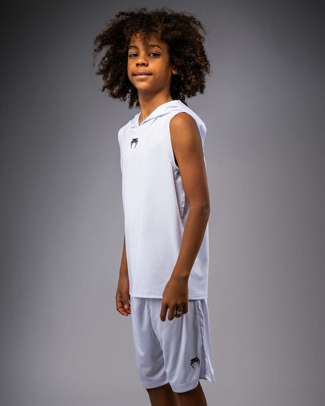 Venum Hoodie Elite Sleeveless Barn – Vit