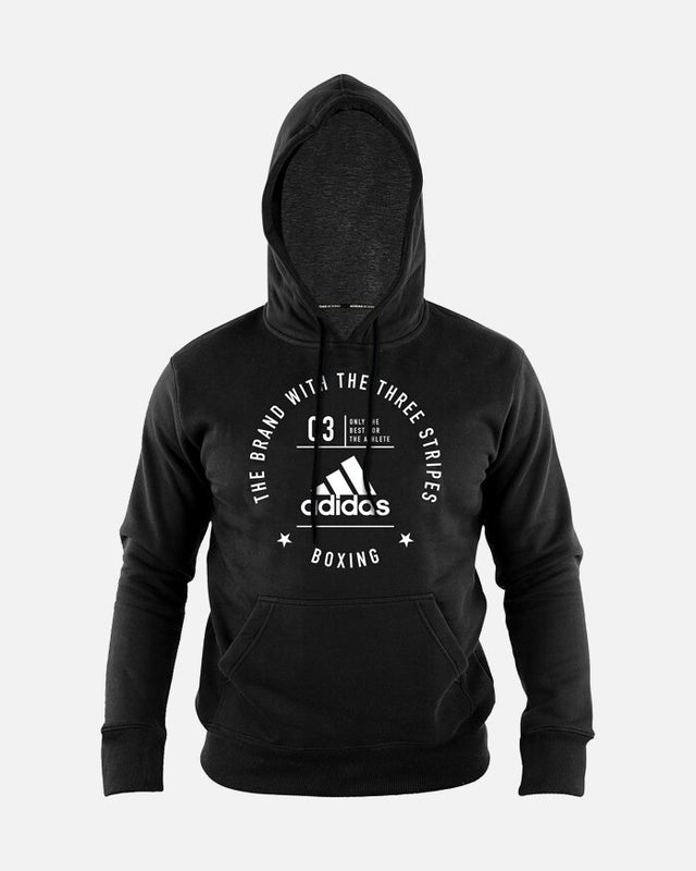Adidas Hoodie Community Boxing – Černá/Bílá